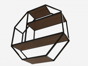 Wall shelf Seaford octagonal Modèle 3D