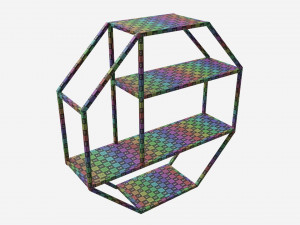 Wall shelf Seaford octagonal Modèle 3D