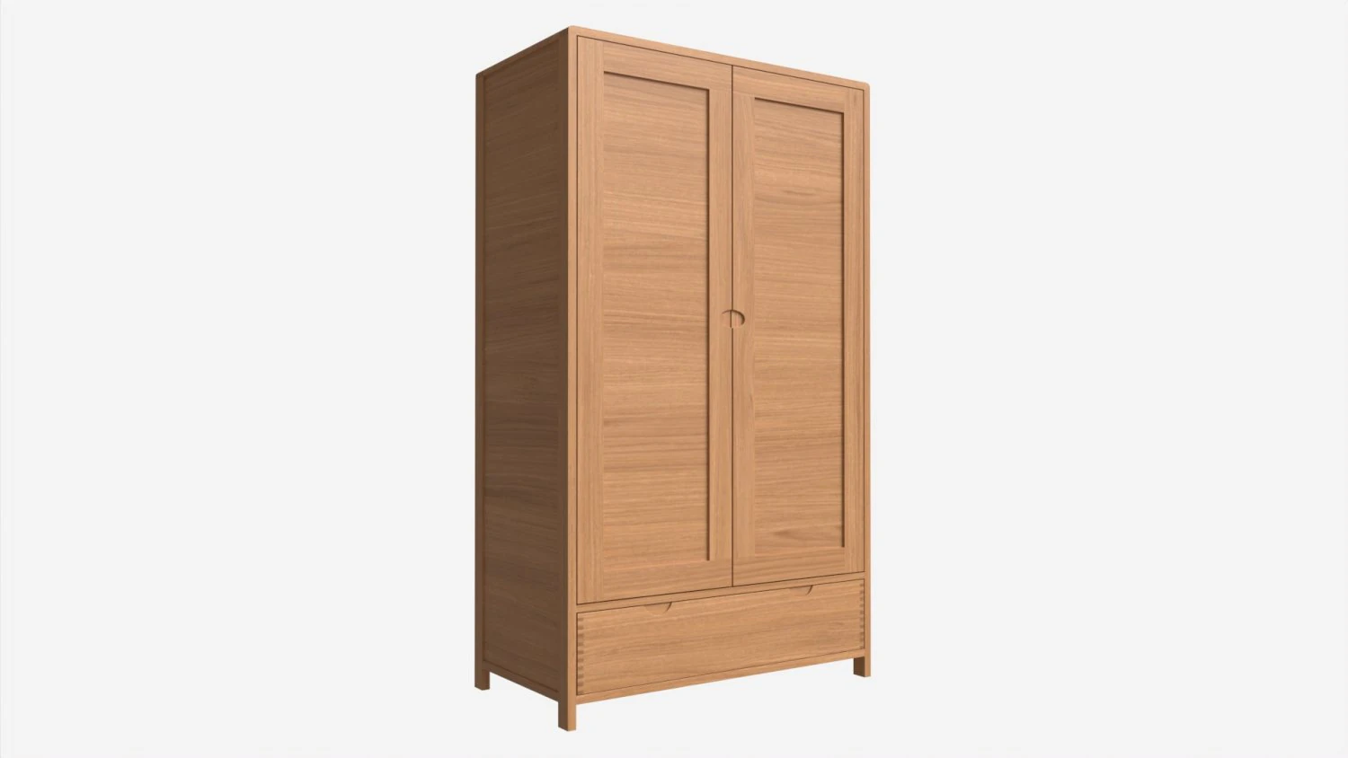 Wardrobe 2 Door Ercol Bosco 3D Model .c4d .max .obj .3ds .fbx .stl .blend