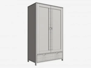 Wardrobe 2 Door Ercol Bosco 3D Model