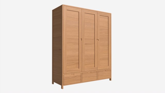 Wardrobe 3 Door Ercol Bosco Modelo 3D .c4d .max .obj .3ds .fbx .stl .blend 