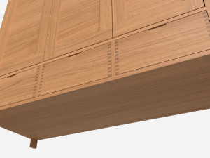 Wardrobe 3 Door Ercol Bosco Modelo 3D