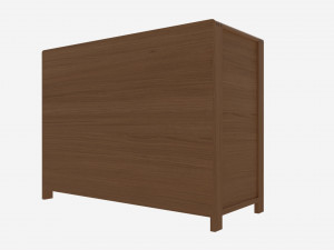 Wide Chest 5 Drawer Ercol Bosco 3D Model