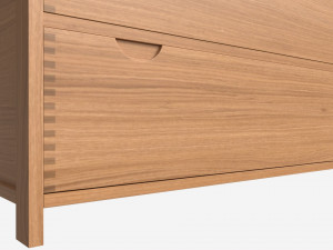 Wide Chest 5 Drawer Ercol Bosco 3D Model