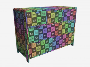 Wide Chest 5 Drawer Ercol Bosco 3D Model