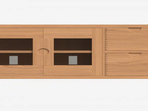 Wide TV Unit Ercol Bosco 3D Model