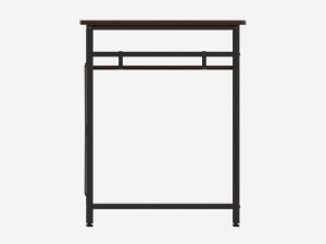 Writing Computer Desk with 2 Shelves 3D Модель
