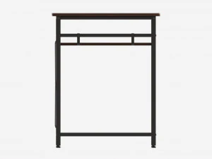 Writing Computer Desk with 2 Shelves 3D Model