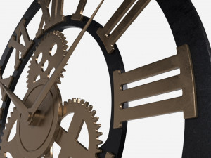 Decorative Gear Wall Clock 3D 模型