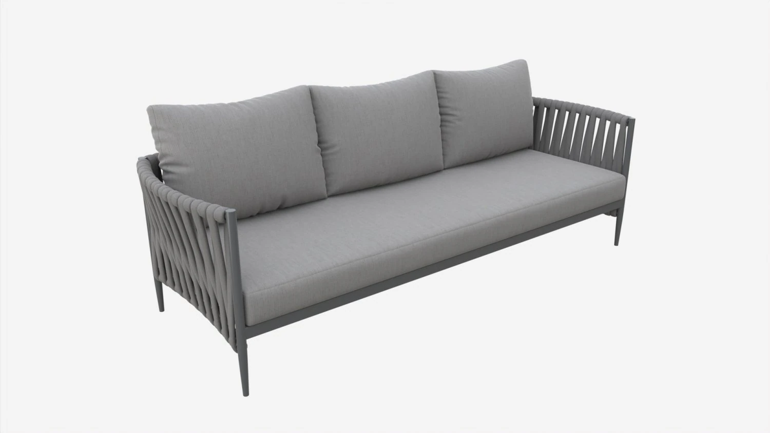 Garden Sofa Bremen 3D Model .c4d .max .obj .3ds .fbx .stl .blend