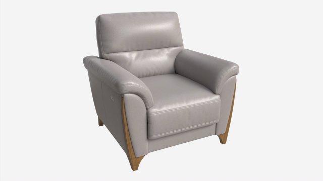 Armchair Ercol Enna 3D Model .c4d .max .obj .3ds .fbx .stl .blend 