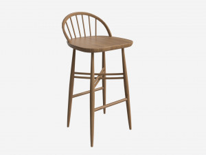 Bar Stool Ercol Shalstone John Lewis Modelo 3D