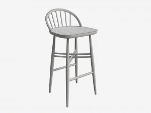Bar Stool Ercol Shalstone John Lewis 3D Model