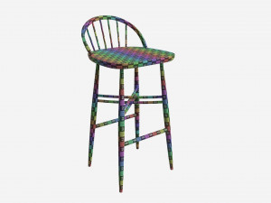 Bar Stool Ercol Shalstone John Lewis 3D Model