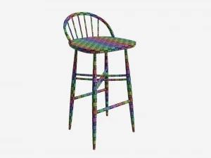 Bar Stool Ercol Shalstone John Lewis 3D Model