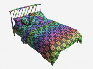 Bed Double Ercol Salina 3D 模型