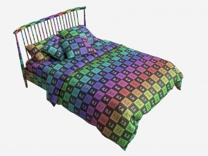 Bed Kingsize Ercol Salina 3D Model