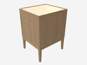 Bedside Cabinet 2-drawer Ercol Salina Modelo 3D