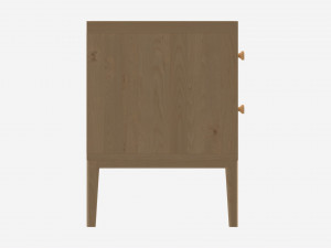 Bedside Cabinet 2-drawer Ercol Salina Modelo 3D