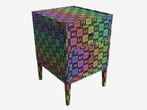 Bedside Cabinet 2-drawer Ercol Salina 3D Model