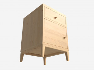 Bedside Cabinet Ercol Salina Modello 3D