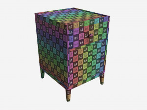 Bedside Cabinet Ercol Salina Modello 3D