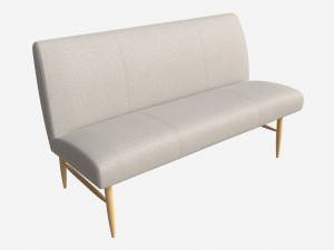 Bench Medium Ercol Elisa 3D 모델