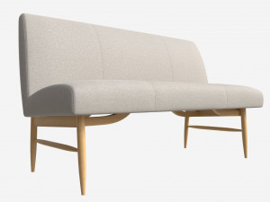 Bench Medium Ercol Elisa Modello 3D