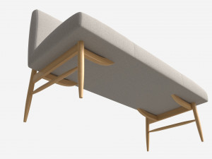 Bench Medium Ercol Elisa Modello 3D