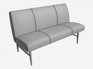 Bench Medium Ercol Elisa Modello 3D