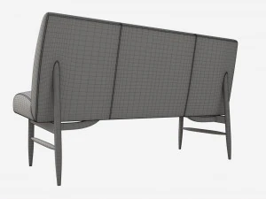 Bench Medium Ercol Elisa 3D Model