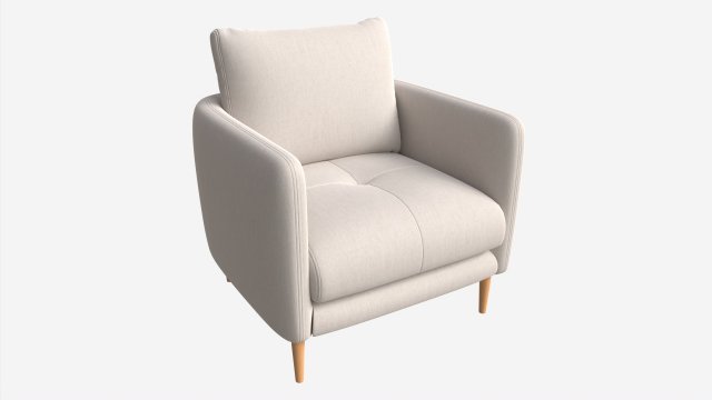 Chair Ercol Aosta 3D Модель .c4d .max .obj .3ds .fbx .stl .blend 