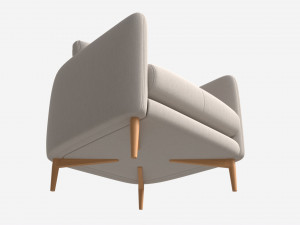 Chair Ercol Aosta 3D Модель