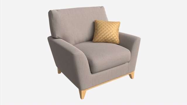 Chair Ercol Novara 3D Модель .c4d .max .obj .3ds .fbx .stl .blend 