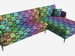 Chaise Medium Ercol Aosta Modello 3D