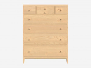 Chest Tall 8-drawer Ercol Salina Modello 3D