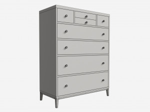 Chest Tall 8-drawer Ercol Salina Modello 3D