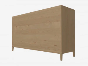 Com&ograve; Wide 6 cassetti Ercol Salina Modello 3D