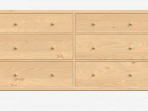 Com&ograve; Wide 6 cassetti Ercol Salina Modello 3D