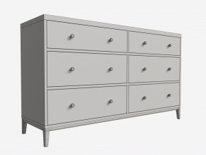 Chest Wide 6-drawer Ercol Salina 3Dモデル