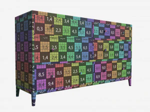 Com&ograve; Wide 6 cassetti Ercol Salina Modello 3D