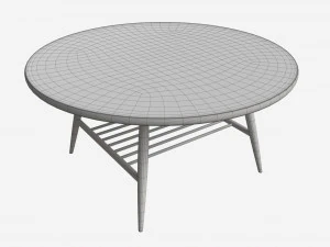 Coffee Table Ercol Shalstone John Lewis 3D Model