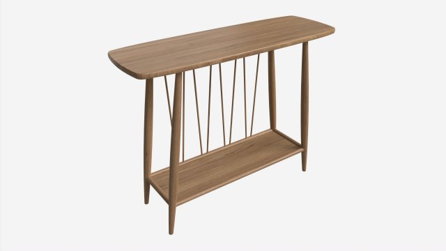 Console Table Ercol Shalstone John Lewis 3D Model .c4d .max .obj .3ds .fbx .stl .blend 