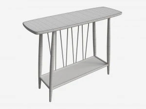 Console Table Ercol Shalstone John Lewis 3D Model