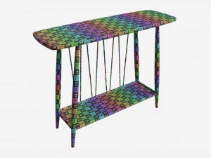 Console Table Ercol Shalstone John Lewis 3D Model