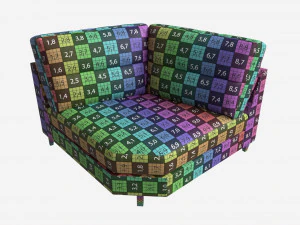 Curved Corner Unit Ercol Trieste 3D Model