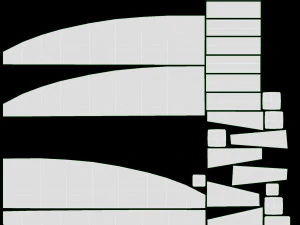Curved Corner Unit Ercol Trieste 3D Model