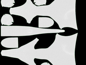 Set di elefanti decorativi in ​​ceramica Modello 3D