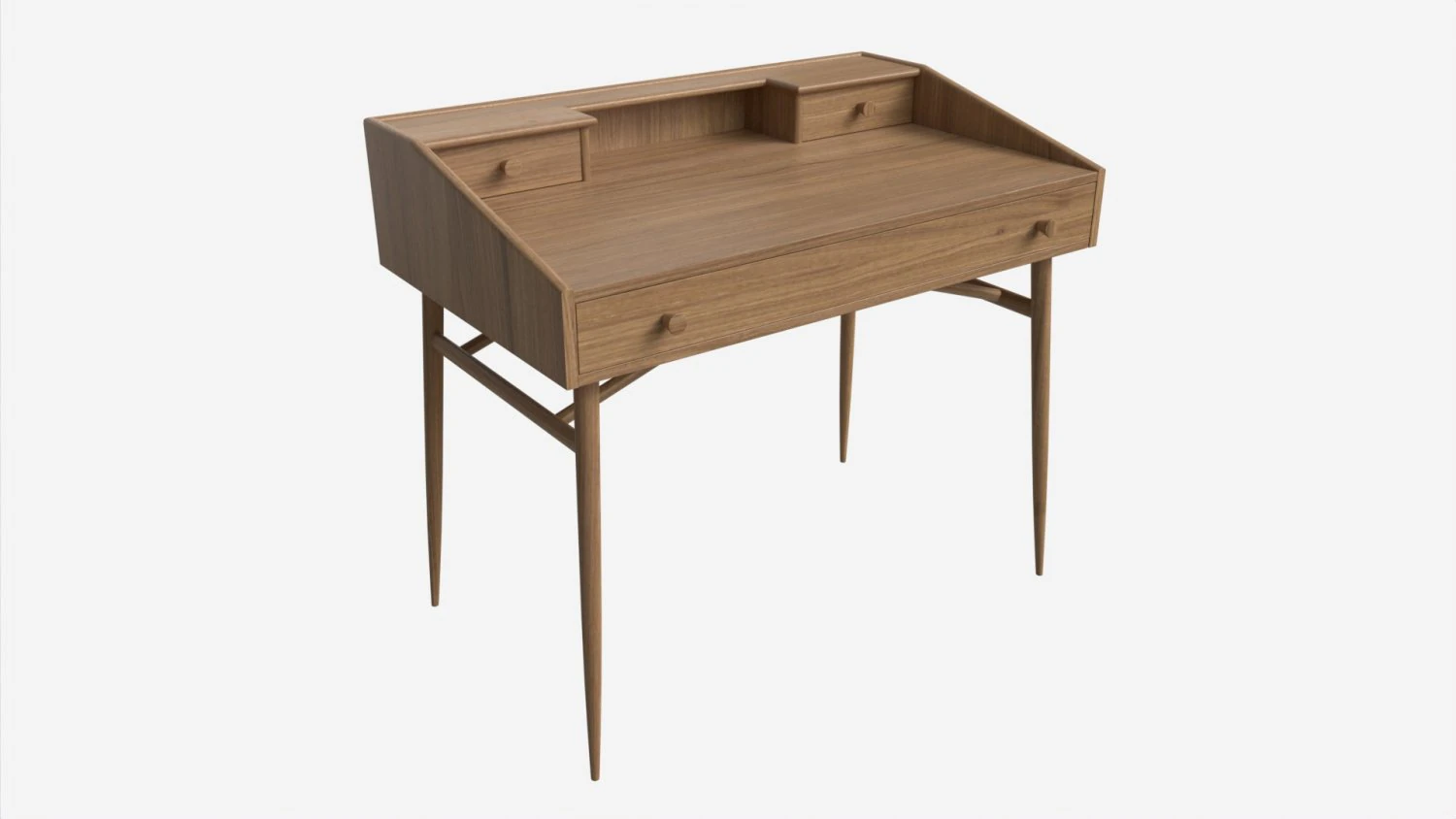 Desk Ercol Shalstone John Lewis 3D Model .c4d .max .obj .3ds .fbx .stl .blend 