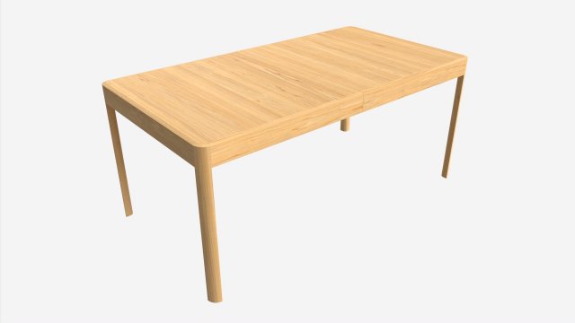 Dining Table Medium Ercol Mia Modèle 3D .c4d .max .obj .3ds .fbx .stl .blend 